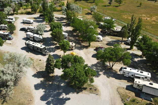 Aerial photo of Captain Critters Country Campground